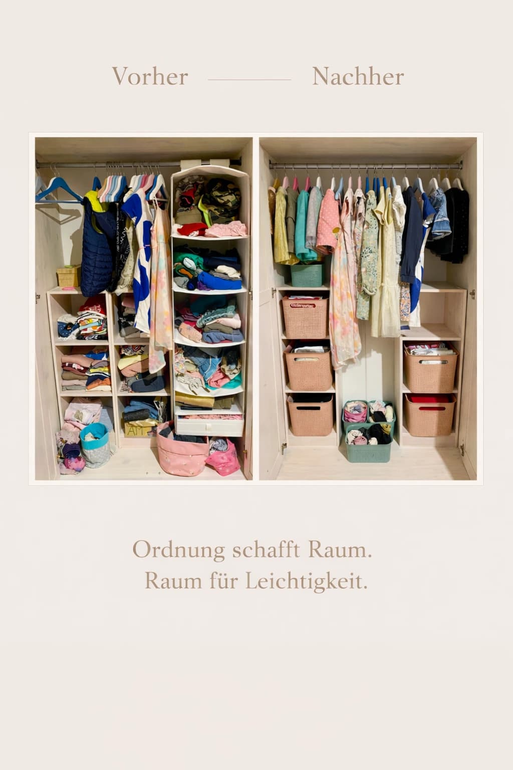 Vorher Nachher Kleiderschrank